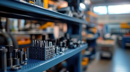 Organized Industrial Workshop: Precision Tools and Components