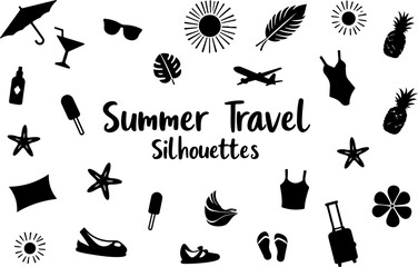  Summer Travel and Beach Silhouettes Collection