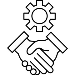 Cooperative Line Icon