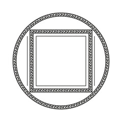 abstract pattern frame design