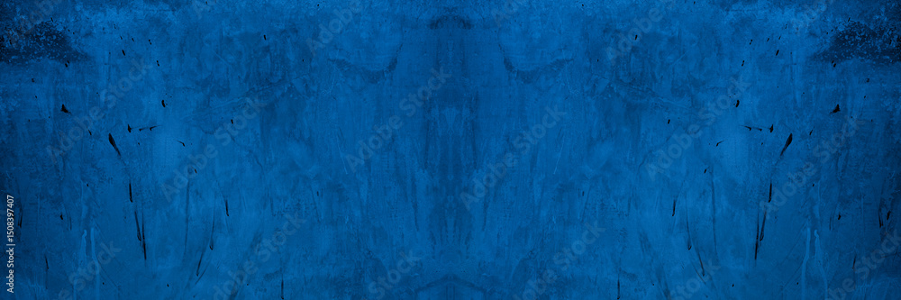 Poster old wall pattern texture cement blue dark abstract blue color design are light with black gradient b