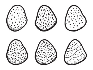 Chicken breast line art vector