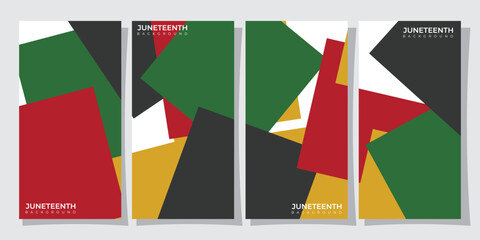Abstract Juneteenth backgrounds set, abstract juneteenth pattern background juneteenth seamless pattern