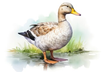 Obraz premium Duck animal goose bird.