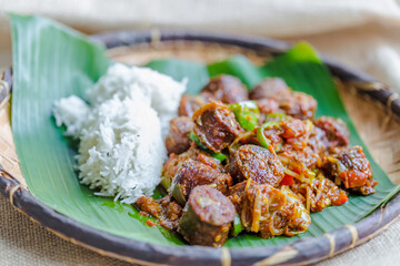 Rougail saucisses, île de la Réunion 