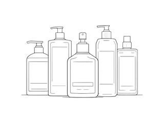 Cotton swabs line art vector