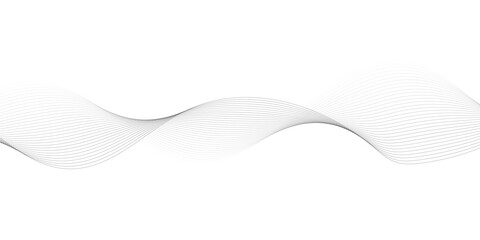 Abstract wave element for design. Digital frequency track equalizer. Stylized line art background. Vector illustration. Wave with lines created using blend tool.