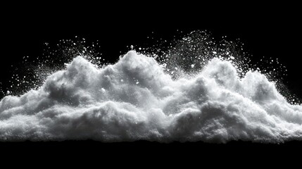 White powder abstract texture