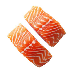 Fresh Salmon Fillets Ready for Cooking
