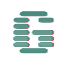 Obraz premium set of colorful glossy web buttons