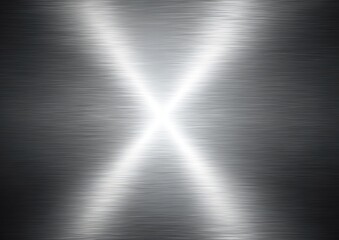 Abstract Brushed Metal Texture With X Graphic