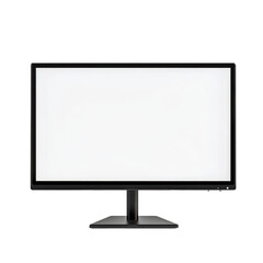 Fototapeta premium Isolated Computer Monitor Display on Transparent Background