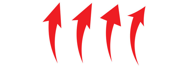 Curved arrows.  Rotate around set icon. Circle signs vertical, vector illustration.