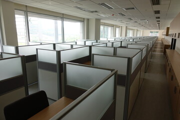 Cubicle office.
