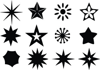 Obraz premium black and white stars