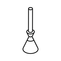 A customizable isometric icon showing a dusting brush tool