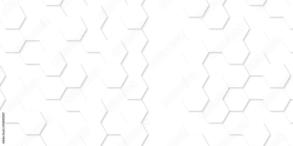 Poster digital technology background abstract hexagons background with lines. hexagon grid tech pattern. re