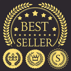 Best seller icon. Simple illustration of best seller vector icon for web