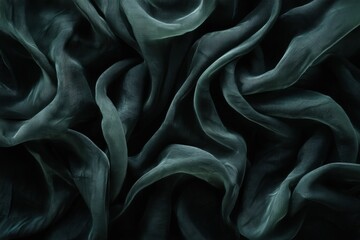 Obraz premium Dark Teal Fabric Drape Texture