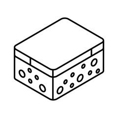 Check out this isometric icon of sponge cleaning tool
