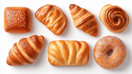 Assorted baked goods from a local bakery shop