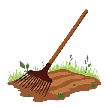 Garden Rake clip art preview