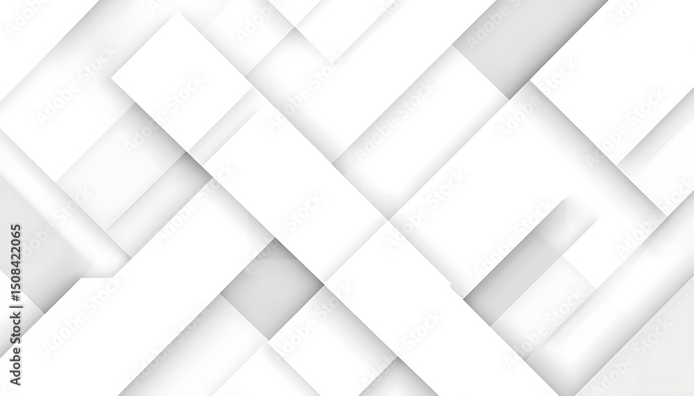 Poster abstract white background with texture pattern, layered geometric triangle shapes, white and grey gl