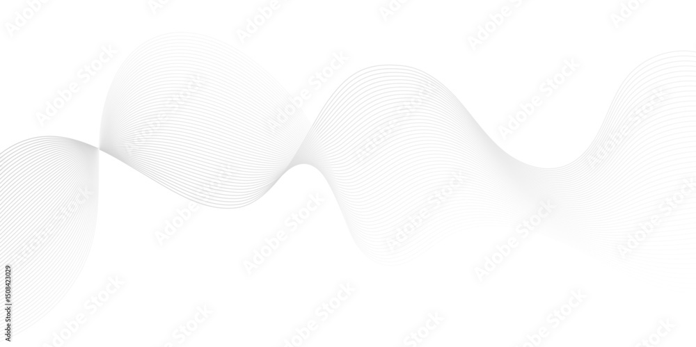 Poster abstract geometric technology flow grid blend curve wave line digital isolated energy, music dynamic
