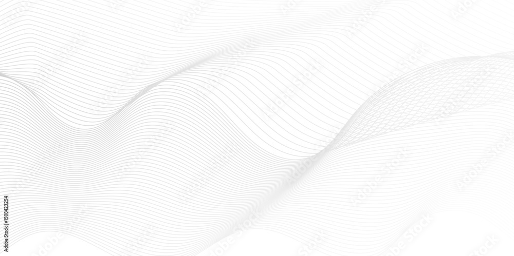 Poster abstract geometric technology flow grid blend curve wave line digital isolated energy, music dynamic