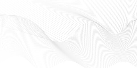 Seamless Abstract grey smooth wave lines element swoosh speed wave lines modern stream background. Abstract wave line for banner, template, wallpaper background with wave design.