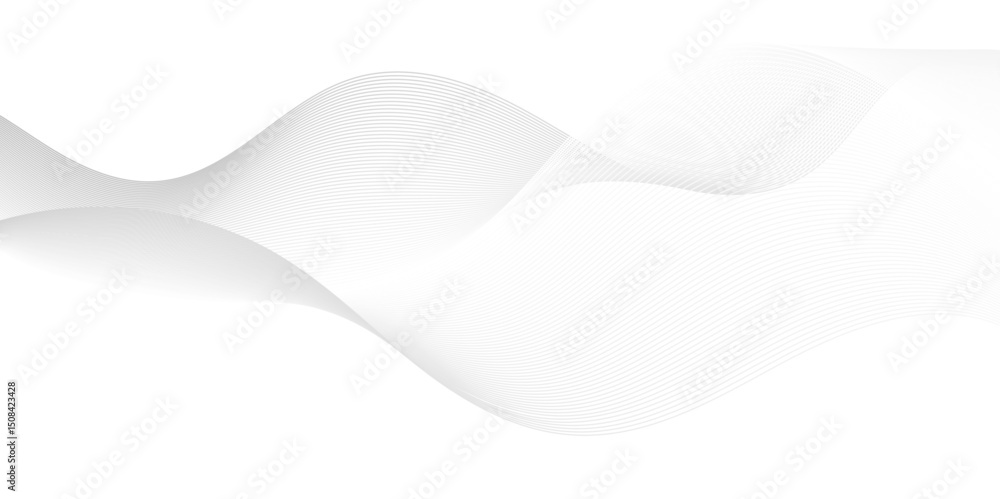 Poster seamless abstract grey smooth wave lines element swoosh speed wave lines modern stream background. a