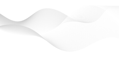 Seamless Abstract grey smooth wave lines element swoosh speed wave lines modern stream background. Abstract wave line for banner, template, wallpaper background with wave design.