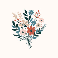 flower leaves floral design element