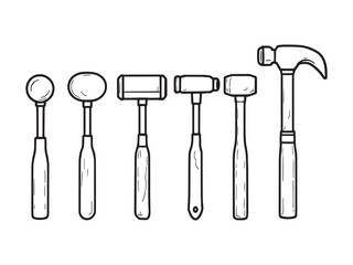 Mallet line art illustration