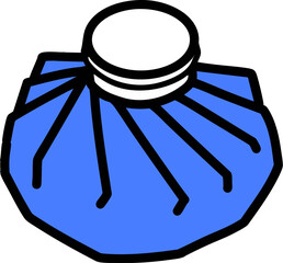 アイシングバッグ　氷嚢　カラーイラスト