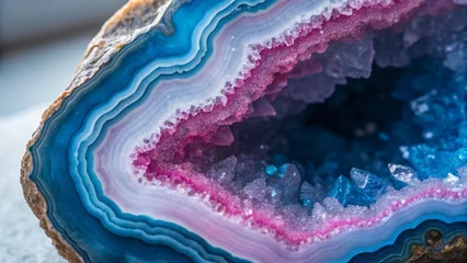 Acrylglasbilder Kristalle Closeup surface abstract marble pattern at the marble stone floor texture background  © Arohi