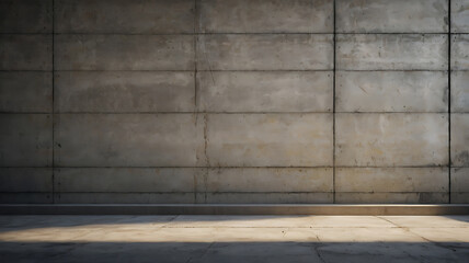 Old textured grunge wall with aged stone and brick, featuring a dark vintage window for product display.