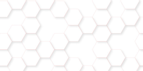 Fototapeta premium Geometric abstract hexagon technology background.. Abstract honeycomb background.. Vector illustration of hexagons pattern, Creative idea for medical technology or science design. 