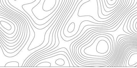 Topographic map background with geographic grid for hiking and mountain sport. modern design with white background and black wave lines. topographic contour lines vector map seamless pattern vector.