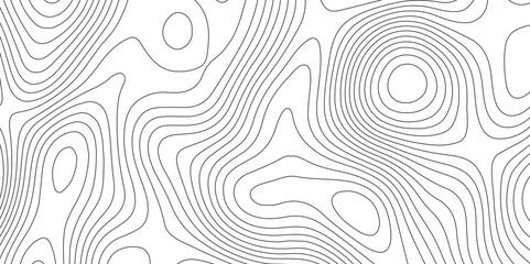 Topographic map background with geographic grid for hiking and mountain sport. modern design with white background and black wave lines. topographic contour lines vector map seamless pattern vector.