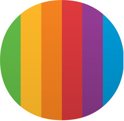Fototapeta premium Pride Month Period/Dot (.) Rainbow LGBTQ Icon