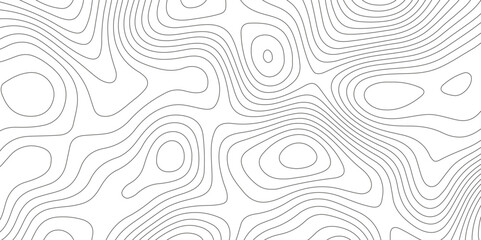 Topographic map background with geographic grid for hiking and mountain sport. modern design with white background and black wave lines. topographic contour lines vector map seamless pattern vector.