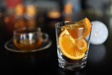 フレッシュオレンジとオレンジティー