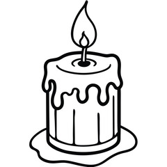 chocolate cake with candle