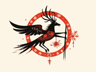 nordic traditions Asatru symbol illustration