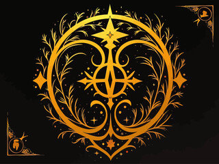 Babylon holly symbol illustration