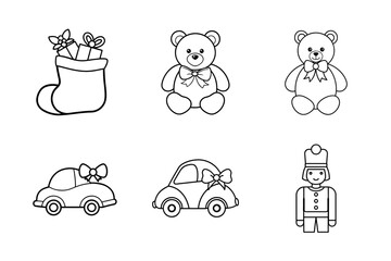Christmas elements icon Set 6 boundle