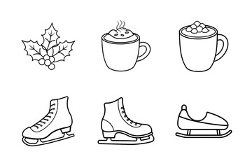 Christmas elements icon Set 6 boundle