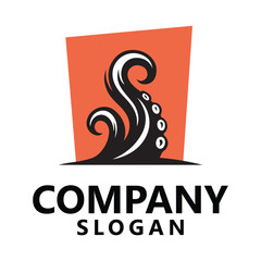 Fototapeta premium Professional Company Slogan Logo with Tentacle Design