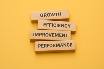 Naklejka premium Wooden Blocks Displaying Words Like Trust and Honesty Representing Key Business Ethics and Core Values